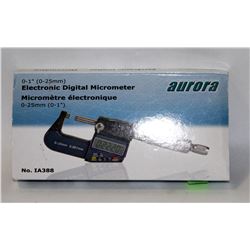 AURORA ELECTRONIC DIGITAL MICROMETER 0 - 1"
