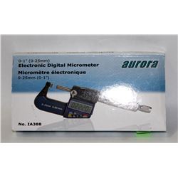 AURORA ELECTRONIC DIGITAL MICROMETER 0 - 1"