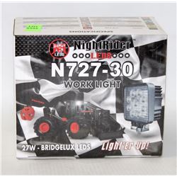 NIGHTRIDER LED WORK LIGHT NUMBER N727-30, 27WATT