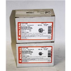 2 BOXES OF WALTER MOUNTED FLAP WHEELS  GR.80