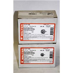 2 BOXES OF WALTER MOUNTED FLAP WHEELS  GR.80
