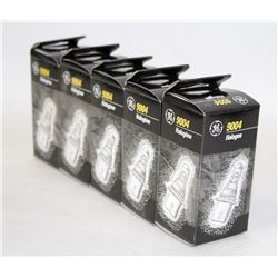 LOT OF 5 GE 9004 HALOGEN  12V 65/45W HB1