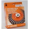 Image 1 : LOT OF 2 WALTER WIRE WHEEL BRUSHES KNOT TWISTED