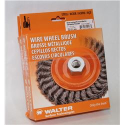 LOT OF 2 WALTER WIRE WHEEL BRUSHES KNOT TWISTED