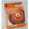 Image 1 : LOT OF 2 WALTER WIRE WHEEL BRUSHES KNOT TWISTED