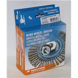 LOT OF 2 WALTER WIRE WHEEL BRUSHES STRINGER BEAD