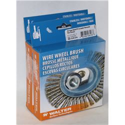 LOT OF 2 WALTER WIRE WHEEL BRUSHES STRINGER BEAD