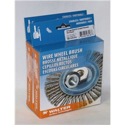 LOT OF 2 WALTER WIRE WHEEL BRUSHES STRINGER BEAD