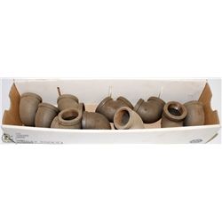 FLAT OF VARIOUS SIZED THREADED ELBOW FITTINGS