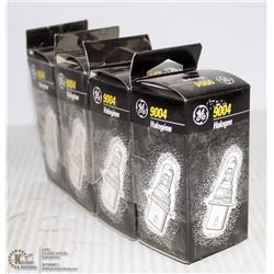 LOT OF 4 GE 9004 HALOGEN REPLACEMENT BULBS