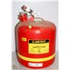 Image 1 : JUSTRITE NON METALLIC SAFETY CAN, 5 GALLON