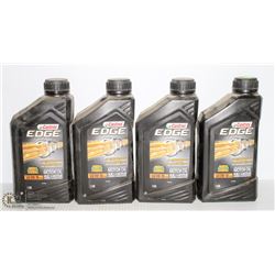 FOUR 1L BOTTLES OF CASTROL EDGE SAE 0W-30 SYNTHETC
