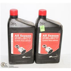 2 BOTTLES ALL SEASON SELECT SYNTHETIC RECIP