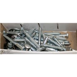 BOX OF ASSORTED LAG BOLTS