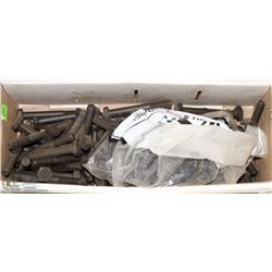 BOX OF HEX BOLTS & LOCKING WASHERS