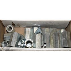 FLAT OF ASSORTED SIZED COUPLING NUTS