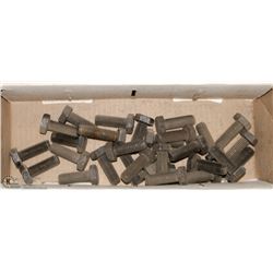BOX OF VARIOUS SIZED HEX BOLTS