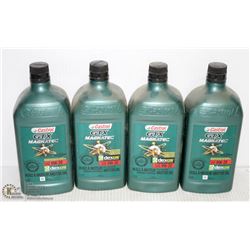FOUR BOTTLES OF CASTROL GTX MAGNATEC GDI TURBO
