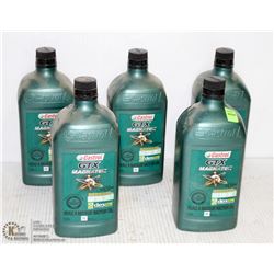 FI VE 1 LITRE JUGS OF CASTROL GTX MAGNATEC SAE