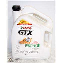 5 LITRE JUG OF CASTROL GTX SAE 10W-30 MOTOR OIL