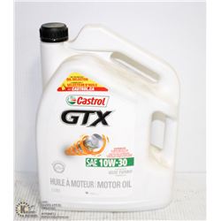 5 LITRE JUG OF CASTROL GTX SAE 10W-30 MOTOR OIL