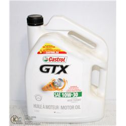 5 LITRE JUG OF CASTROL GTX SAE 10W-30 MOTOR OIL