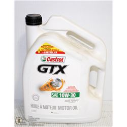 5 LITRE JUG OF CASTROL GTX SAE 10W-30 MOTOR OIL