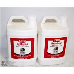 TWO 3.78 LITRE JUGS OF CRC BRAKE KLEEN
