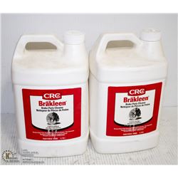 TWO 3.78 LITRE JUGS OF CRC BRAKE KLEEN