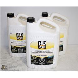 THREE 3.78 LITRE JUGS OF HD EXPERT ANTIFREEZE