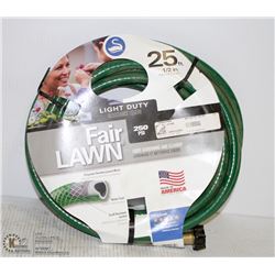 25 FOOT LIGHT DUTY FAIR LAWN 250PSI WATER HOSE