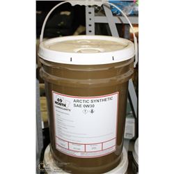 20 LITRE PAIL OF 49 NORTH SAE 0W30 SYNTHETIC OIL