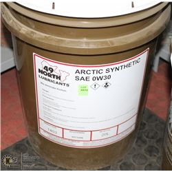 20 LITRE PAIL OF 49 NORTH SAE 0W30 SYNTHETIC OIL