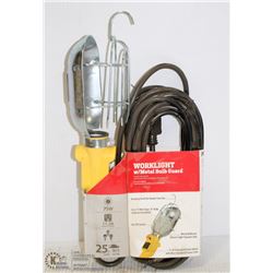 PRIME 25 FOOT 75 WATT WORK LIGHT WITH METAL BULB