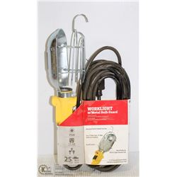 PRIME 25 FOOT 75 WATT WORK LIGHT WITH METAL BULB