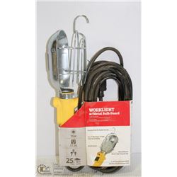 PRIME 25 FOOT 75 WATT WORK LIGHT WITH METAL BULB