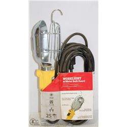 PRIME 25 FOOT 75 WATT WORK LIGHT WITH METAL BULB