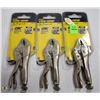 Image 1 : LOT OF THREE 4" IRWIN VISE GRIP PLIERS