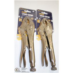 PAIR OF IRWIN 10" VISE GRIP LOCKING PLIERS