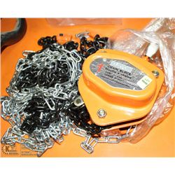 KLETON 1 TON CHAIN BLOCK, SERIAL #92010053