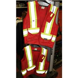 LOT OF 2 HI-VIS REFLECTIVE VESTS SIZE SMALL