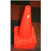 Image 1 : LOT OF 5 ORANGE TRAFFIC CONES, 18" TALL