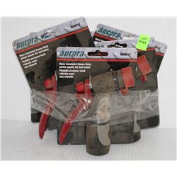 LOT OF 5 AURORA INSULATED HOSE PISTOL NOZZLES