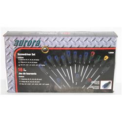 AURORA 16PC SCREWDRIVER SET