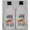Image 1 : LOT OF 2 CASTROL GTX 1 LITRE BOTTLES OF SAE 10W-30