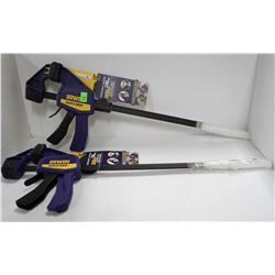 LOT OF 2 IRWIN 18" QUICK GRIP CLAMPS