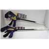 Image 1 : LOT OF 2 IRWIN 18" QUICK GRIP CLAMPS