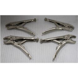 LOT OF 4 AURORA MINI VISE GRIPS