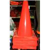 Image 1 : LOT OF 4 ORANGE TRAFFIC CONES 18" TALL