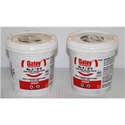 TWO 16OZ PAILS OF OATEY #5 LEAD FREE SOLDER PASTE